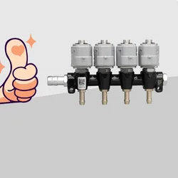 Super Silent high speed CNG LPG Injector Rail 2 or 3Ohm for 4cylinder Sequential injection System accessories