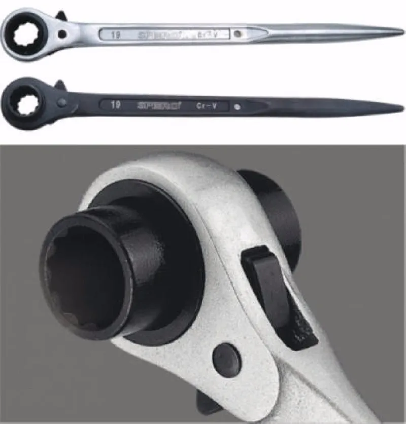 Novo 1pc chave de catraca com ponta afiada crv 10*12mm ferramenta din de chave de andaime