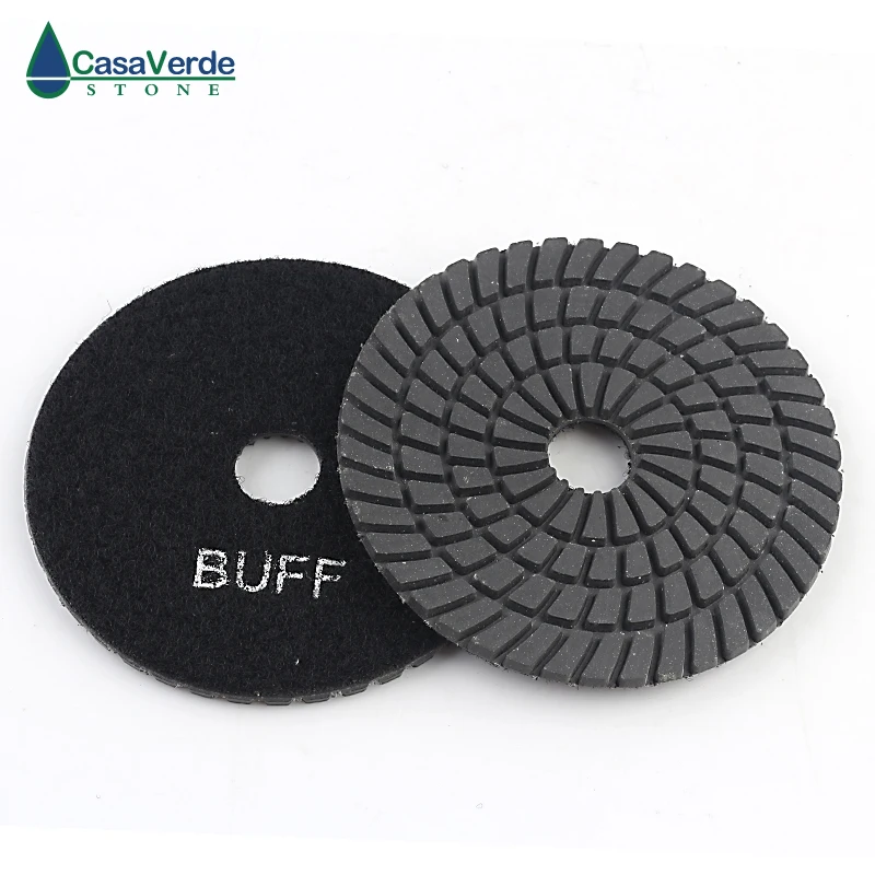 Free shipping DC-BSW02 wet black buff polishing pad 4 inch 100mm for polishing granite and marble