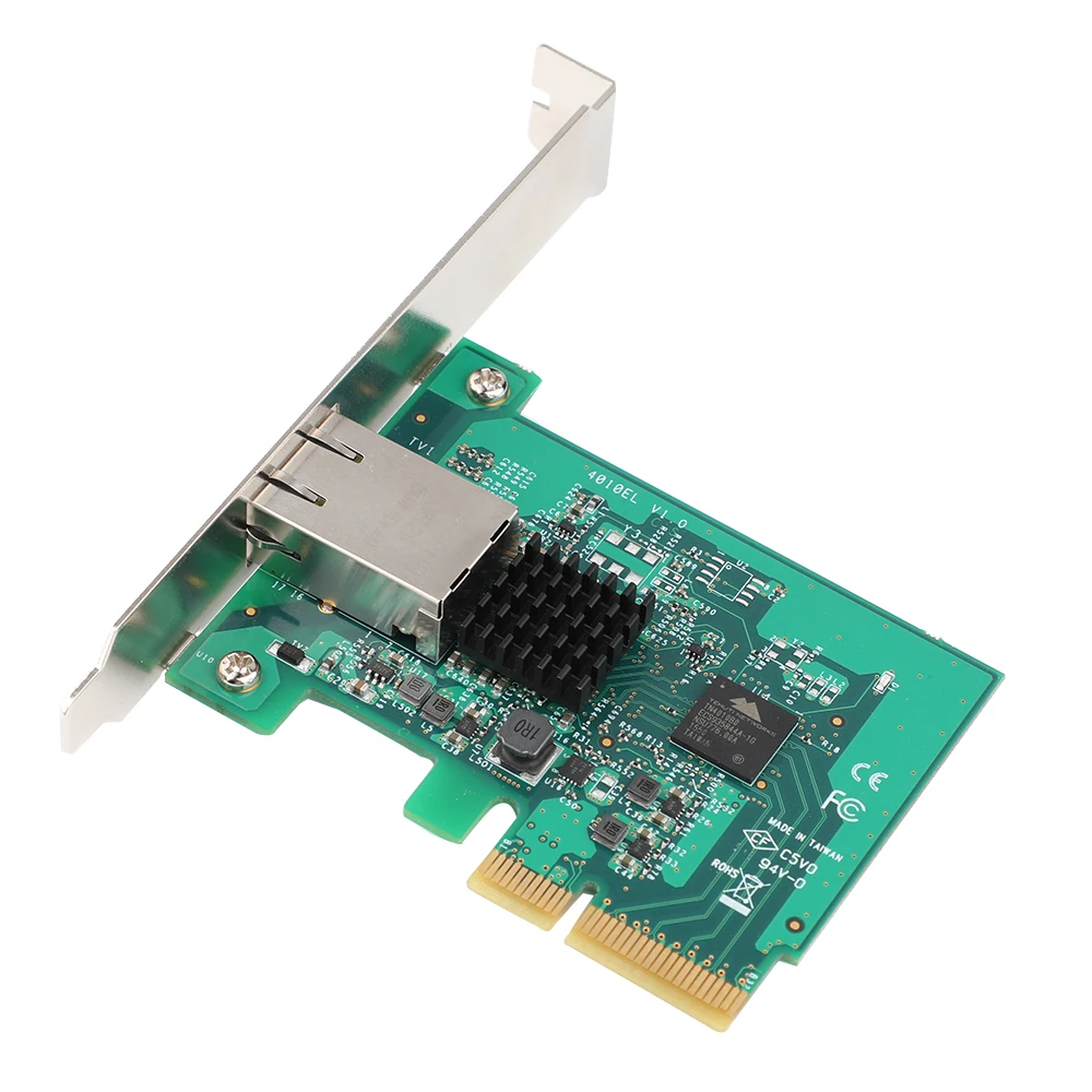 PCIe 10 Gigabit Ethernet การ์ดเครือข่าย PCI express 1 RJ45 พอร์ต 10/100/1000/10000 base - T Network LAN Controller