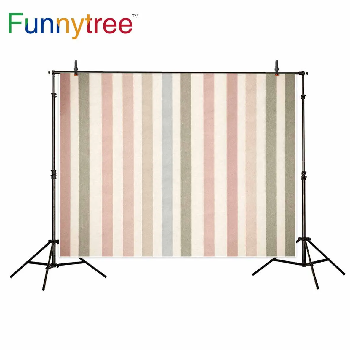 Funnytree pastel colors stripes backdrop Mediterranean style background photocall decoration photocall backdrop background vinyl