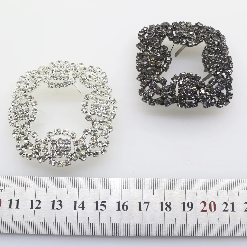 ZMASEY 1Pcs Shoes ButtonsFlower Charms Bridal High-heel Pumps Diy Accessories Crystal Diamond Shoe Clips for Wedding Decoration