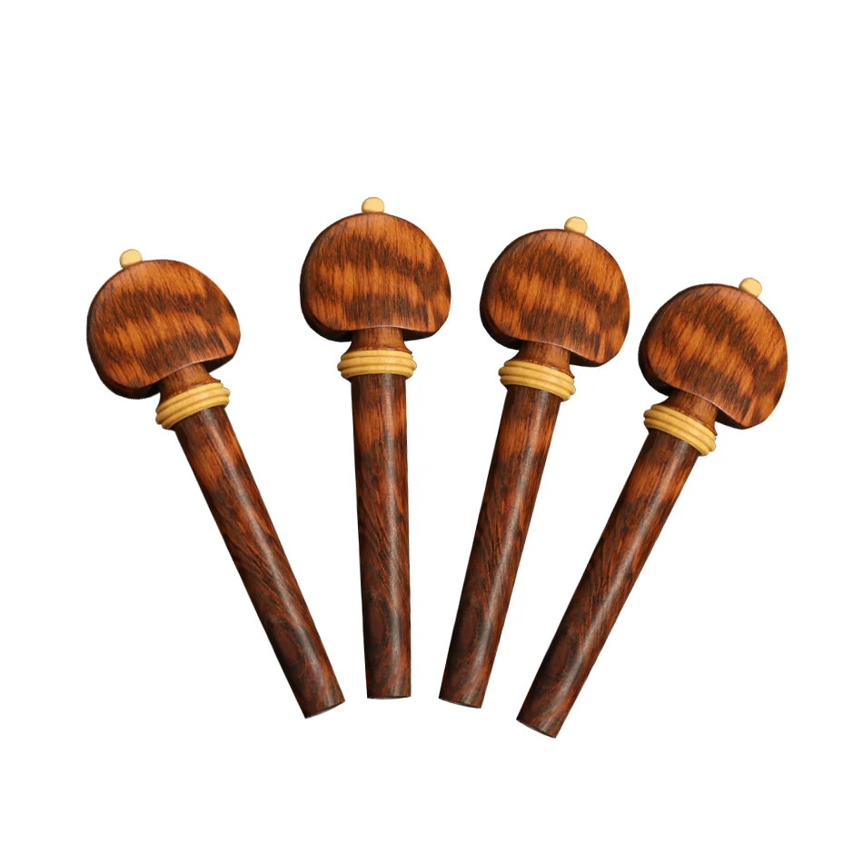 BATESMUSIC 4/4 New 1 set 4/4 Violin Pegs violin parts, Excellent violin old snake wood Accessories AAA level