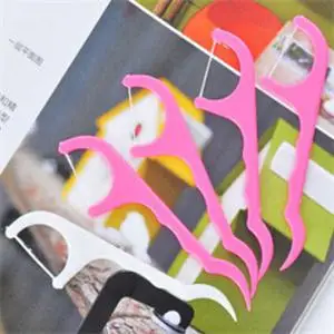 50pcs/lot New Personality Oral Gum Teeth Clean Tools Care Thread Dental Plastic Tooth Picks Wholesale