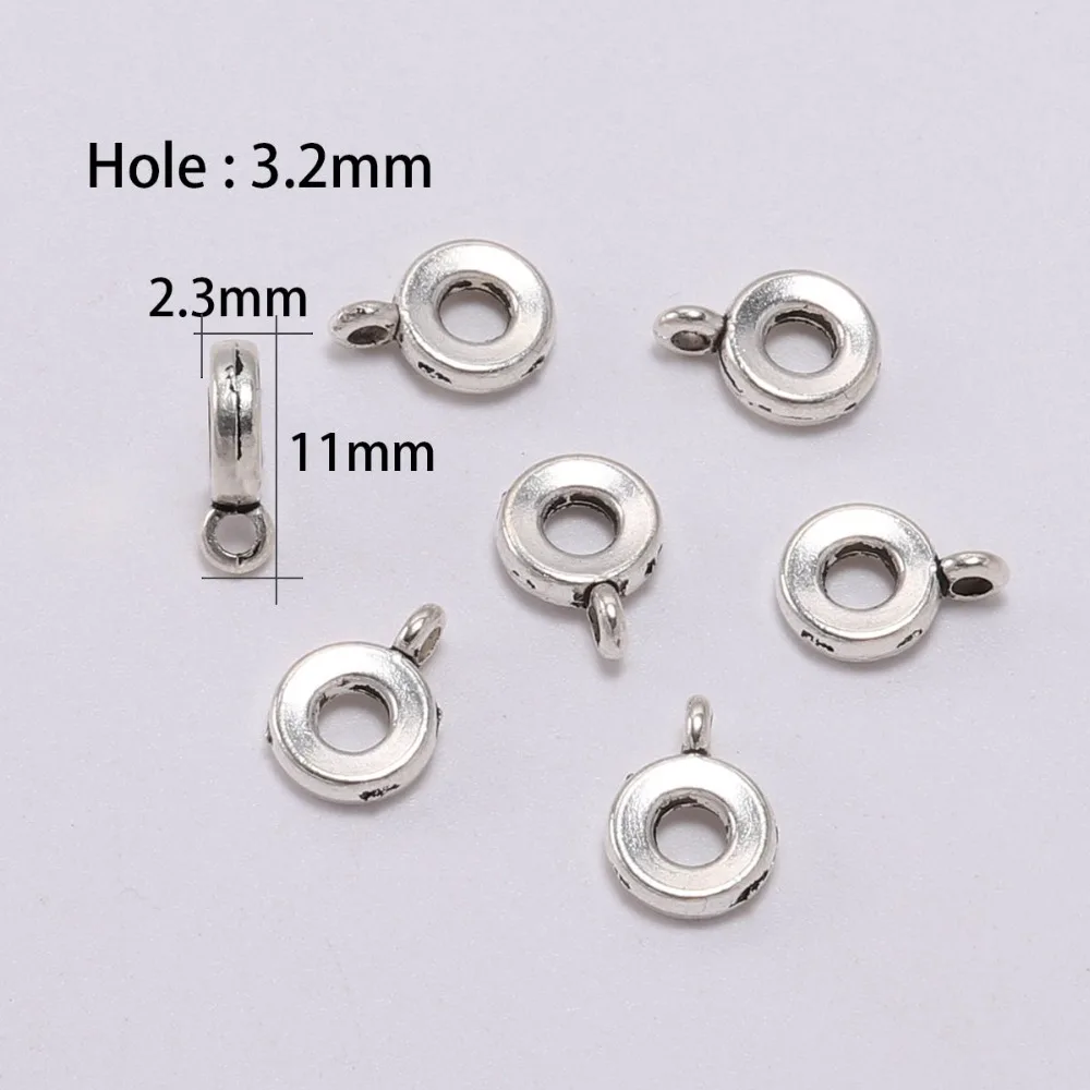 20pcs/lot Antique Clip Bail Beads Pendant Clasp Necklace Connector Bail Beads For Jewelry Making Findings DIY Supplies