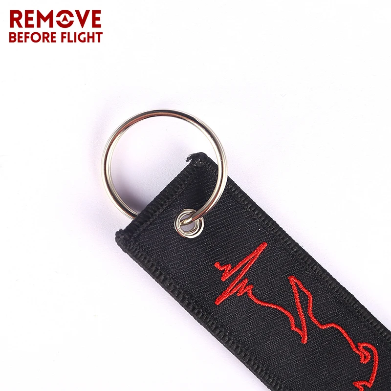 3PCS Cool Keychains for Car Keys Motorcycle Key Ring 6 5 4 3 2 N Stalls Key Tag Remove Before Flight Biker Heartbeat Key Chain