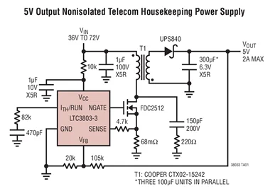 LTC3803 LTC3803IS6-3 LTC3803HS6-3 - Constant Frequency Current Mode Flyback DC/DC Controller in ThinSOT