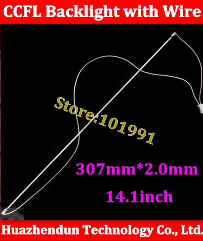 50pcs 14' 14.1' 307mm x 2.0mm ccfl lamp/ccfl tube/ccfl backlight with wire harness/cable No welding CCFL LCD lamp