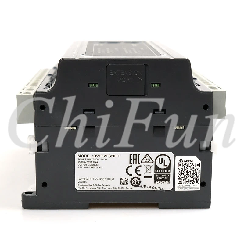 دلتا الأصلي DVP32ES200T DVP32ES200R ES2 سلسلة 100-240VAC 16DI 16DO وحدة تحكم PLC الناتج