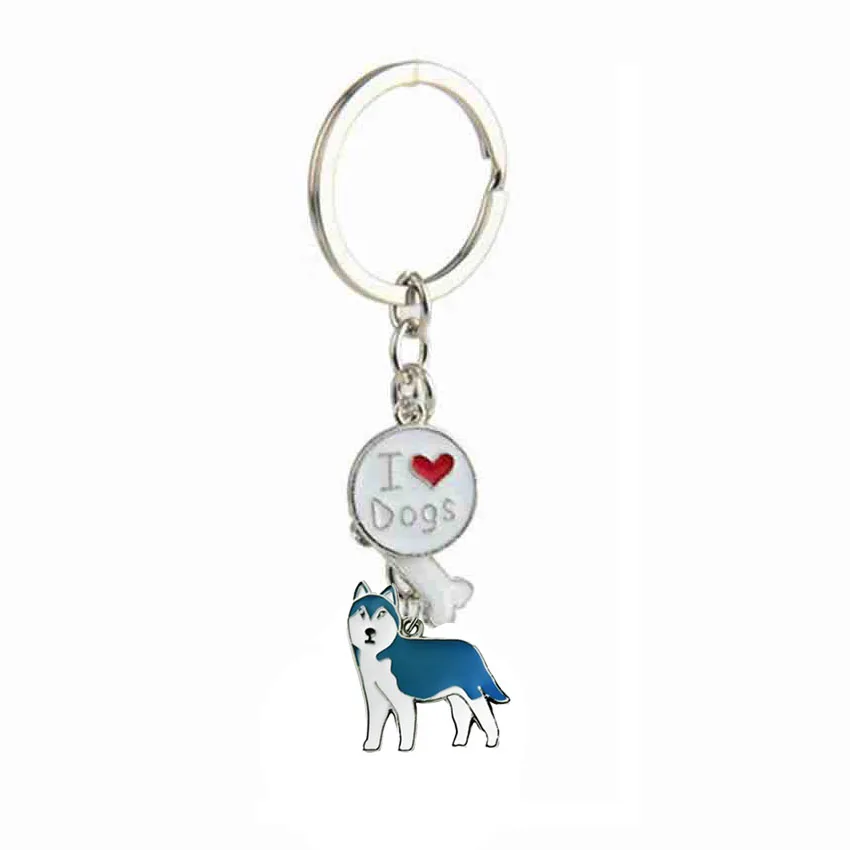 Lovely  Jack Russell Terrier Key Chains DIY For Women Men Metal Dog Pendant Key Ring Car Keychain Bag Charm gifts