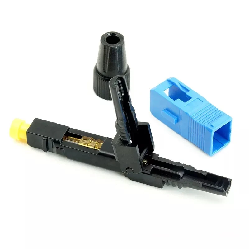 50/100 viên CÁP QUANG FTTH SC nhanh đầu kết nối SC UPC tiết kiệm chi phí SM Nhanh Lạnh Hội trường sợi quang cổng kết nối miễn phí vận chuyển IL <0.7dB