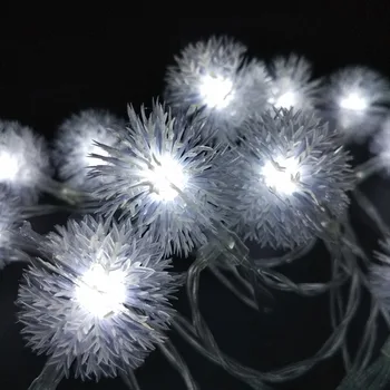 Płatki YIYANG 3M 30LED Holiday Snowball girlanda żarówkowa LED światła AA bateria wydarzenie wesele oświetlenie dekoracyjne Vacaciones Luces