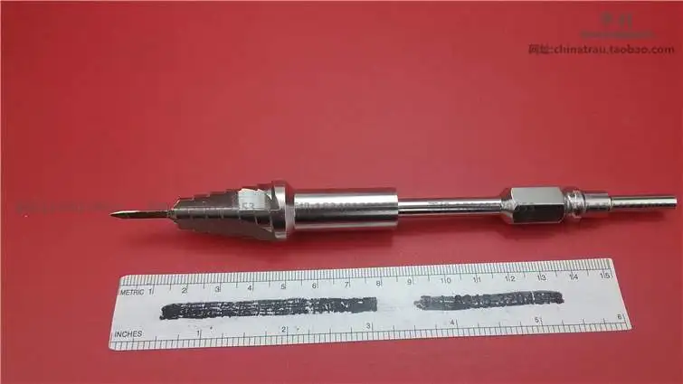 

medical orthopedic instrument cone type bone drill hole base of proximal tibial knee point positioning Knee joint Tibial plateau