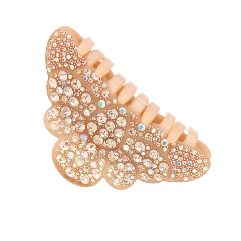 Beauty Hair Clip Claw for Women Girls Good Rhinestones Jaw Hair Clamp Accessory Ornament Hairgrip Tiara for Shower Party Dance