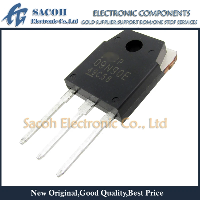 

Refurbished Original 10Pcs/Lot FMH09N90E 09N90E OR 09N90G 09N90 9N90 TO-3P 9A 900V Power MOSFET Transistor