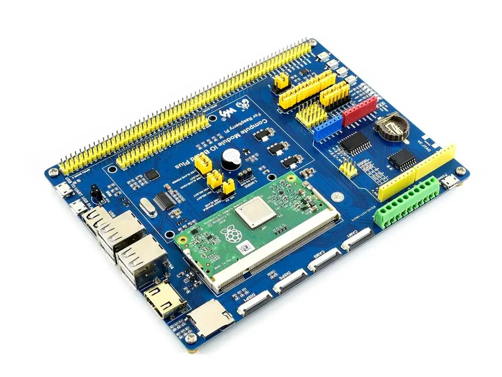 ть модуль Raspberry Pi 3+/32 ГБ, комплект разработки типа A, плата ввода-вывода CM3+, DS18B20, ИК-пульт дистанционного управления