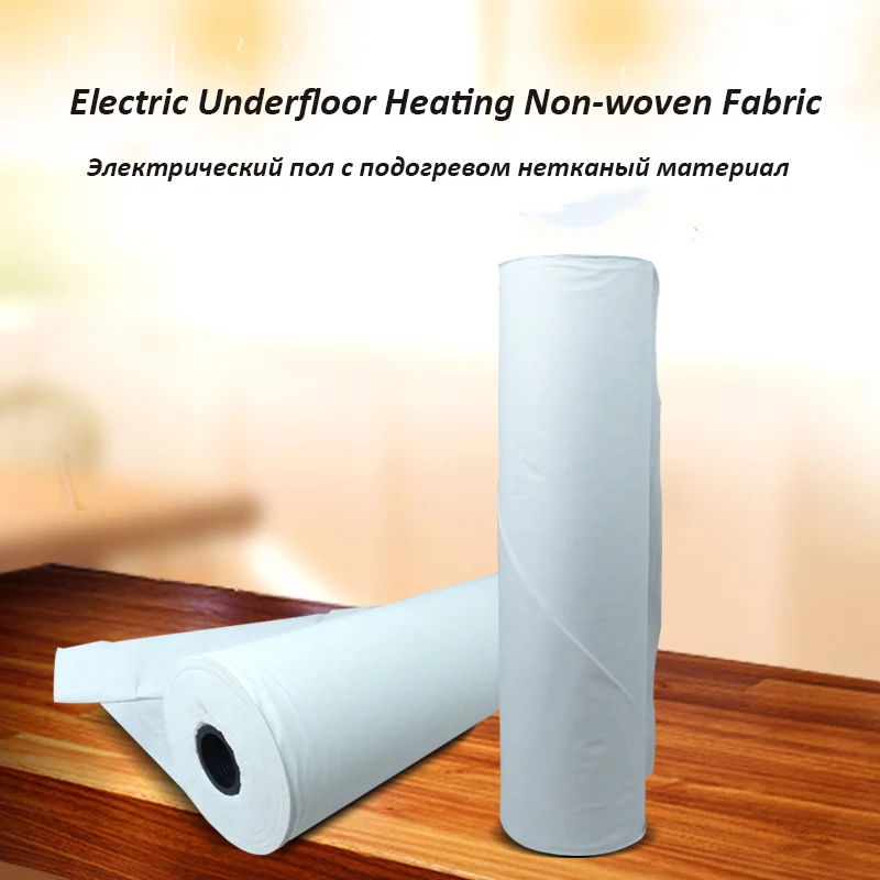 Underfloor Heating System Accessory Electric Floor Heating Non-woven Fabric Protection Film 30g 100cm Moisture Proof Heat Resist