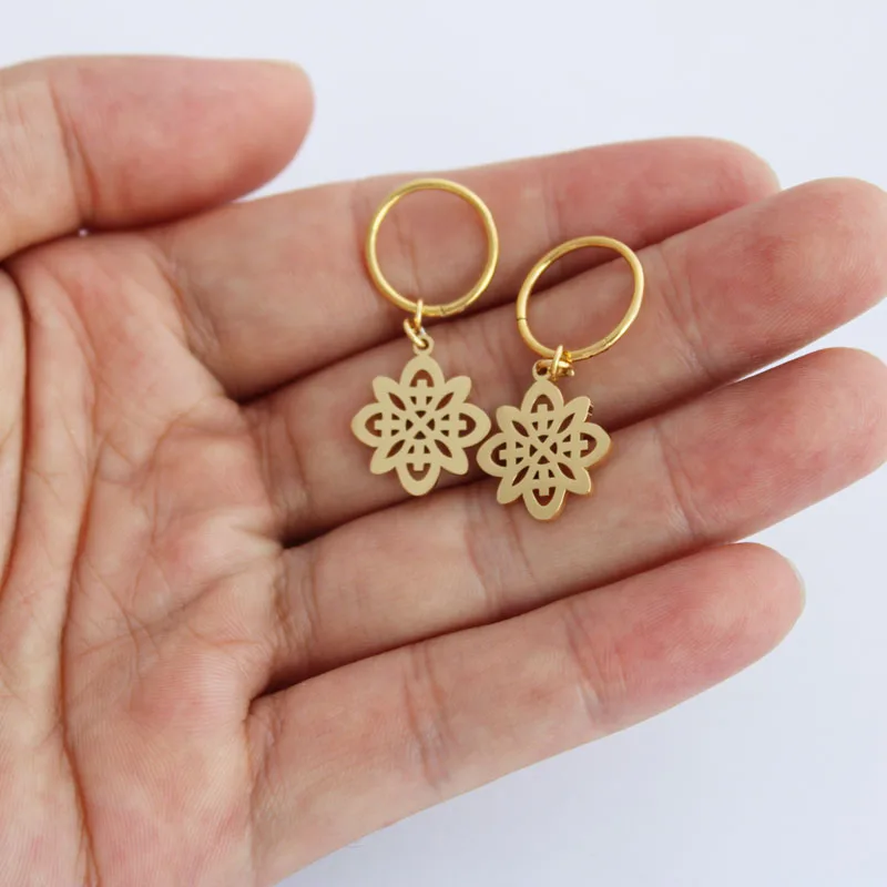 2020 New Design Fashion Gold Color Segmet Earrings For Girls Small Star Earrings Party Jewelry