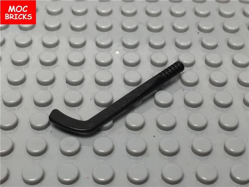 10pcs/lot MOC Bricks DIY Black Utensil Hockey Stick fit with 93559 Educational Building Blocks Assembly Action figure kids gift