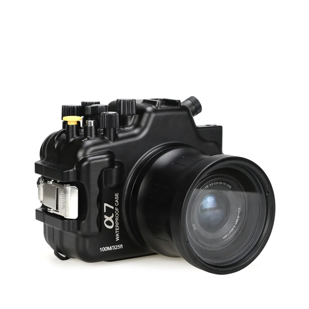 

New Upgraded Aluminum Housing for Sony A7 28-70mm lens 100M/325ft Underwater Waterproof Camera Housing Case