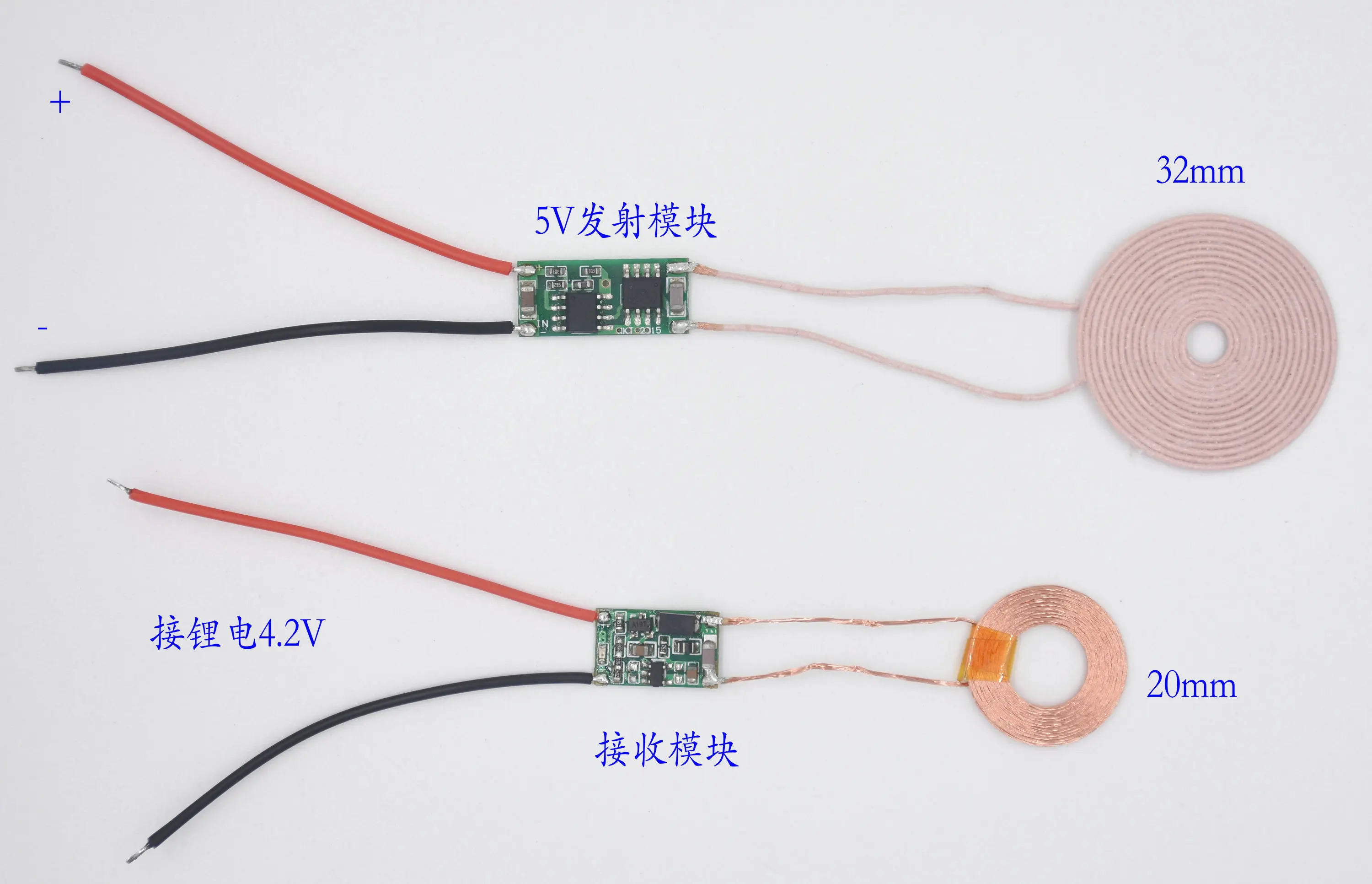 

Wireless Charge Module 4.2V Lithium Big to Small Wireless Power Supply Module XKT-R04