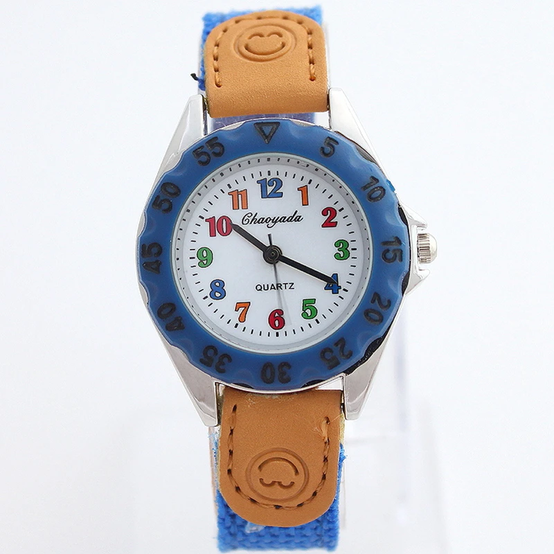 Children Kids Watches Casual Fashion Cute Students Watch Life Waterproof PU Leather Strap Quartz Wrist Watch For Girl Boy