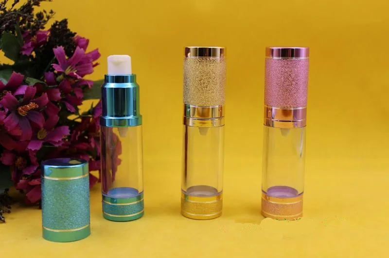 

20pcs 15ml Empty Airless Vacuum Bottle ,15 ml airless Container, Refill Cosmetic 15ml Cream Lotion Serum bottles wholesale