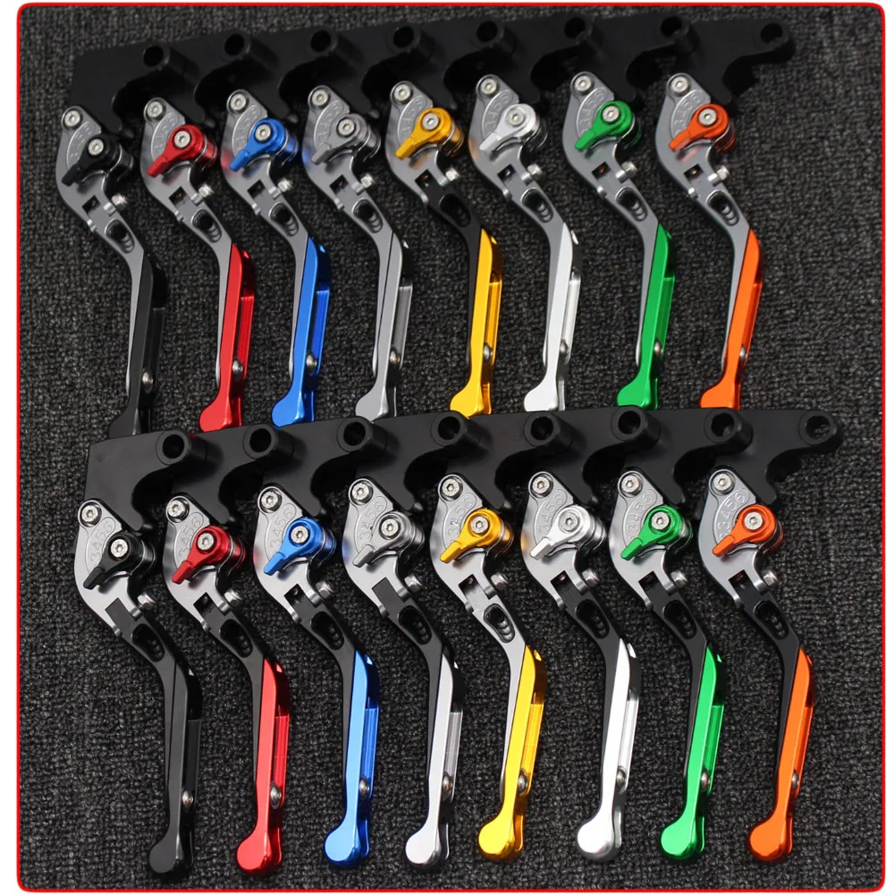 With Logo(YZF R1) Red+Titanium CNC New Adjustable Motorcycle Brake Clutch Levers For Yamaha YZF R1 2009 2010 2011 2012 2013 2014