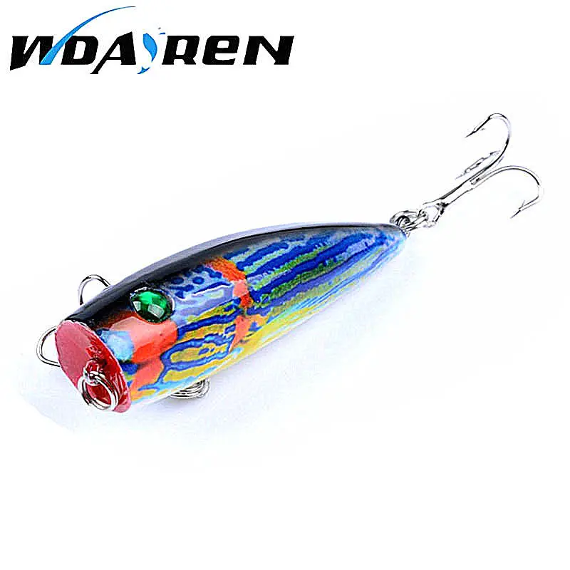 

WDAIREN Topwater Fishing Lure 68mm 8.5g Popper lures 3D Painted Hard Bait Wobblers Crankbait Bass Pesca Fishing Tackle FA-432