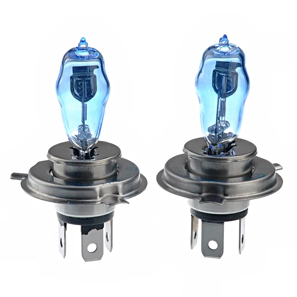 2x H4 Halogen Xenon Low Beam Light Bulbs P43T Super White 6000K 12V 100/90W HID HOD Headlight Bulbs