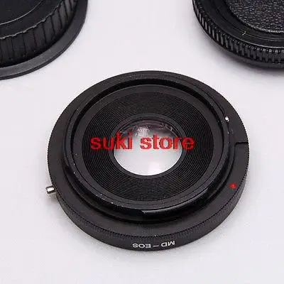 10pcs/lot MD- for EOS Mount Adapter Ring Minolta MD MC with glass Lens to for CANON EOS 60D 650D 7D 600D T4 T3