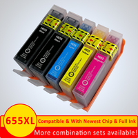 Xiangyu for HP 655 for hp655 655xl Compatible Ink Cartridge Replacement for HP 3525 5525 4615 4625 4525 6520 6525 6625 6100 6700