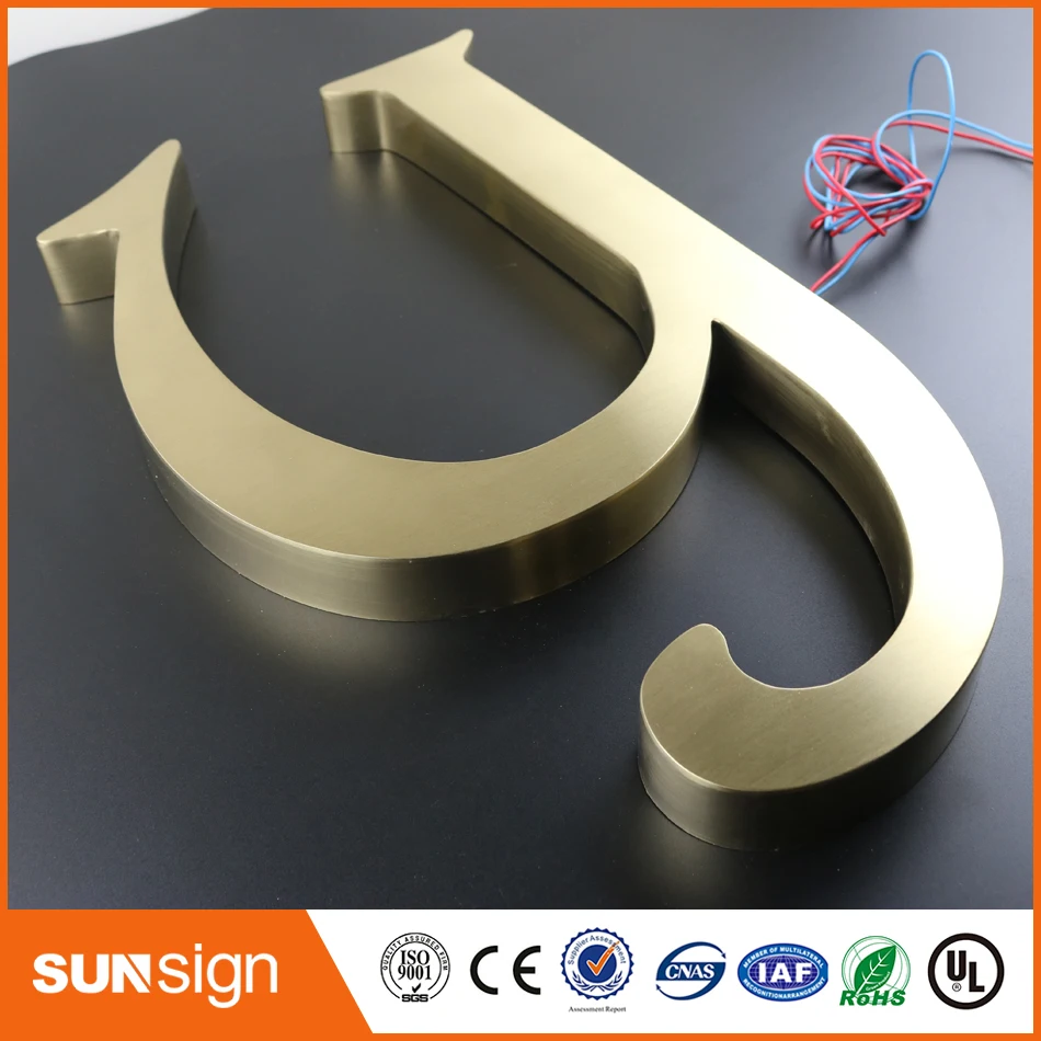 Custom metal letter sign 3d letter signs