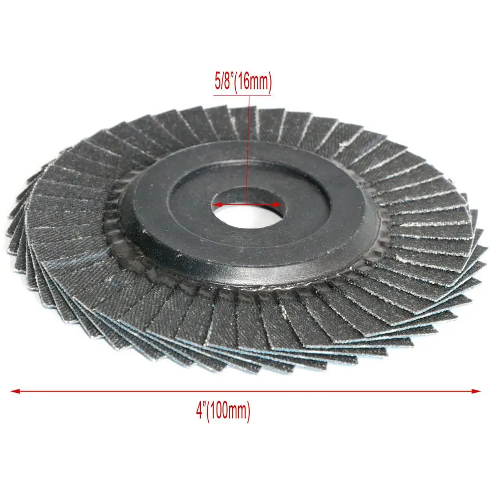 10 قطعة 4 بوصة قرص رفراف طحن عجلات الرملي أقراص مع 5/8 "تتحمل ل زاوية طاحونة ل Derusting و تلميع الخشب والمعادن