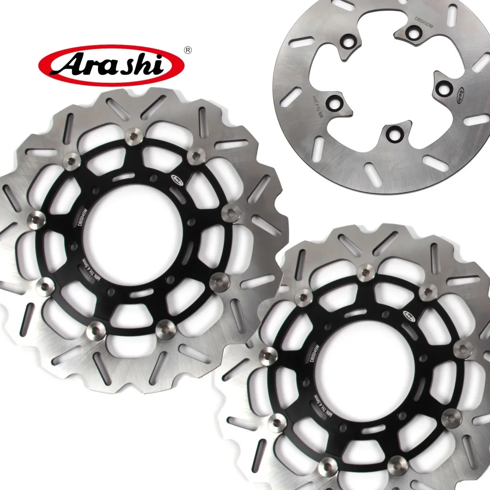 

ARASHI For SUZUKI GSXR1000 Front Rear Brake Rotors Brake Disc GSX-R1000 2009-2017 2010 2011 2012 2013 GSX R1000 GSXR600 GSXR750