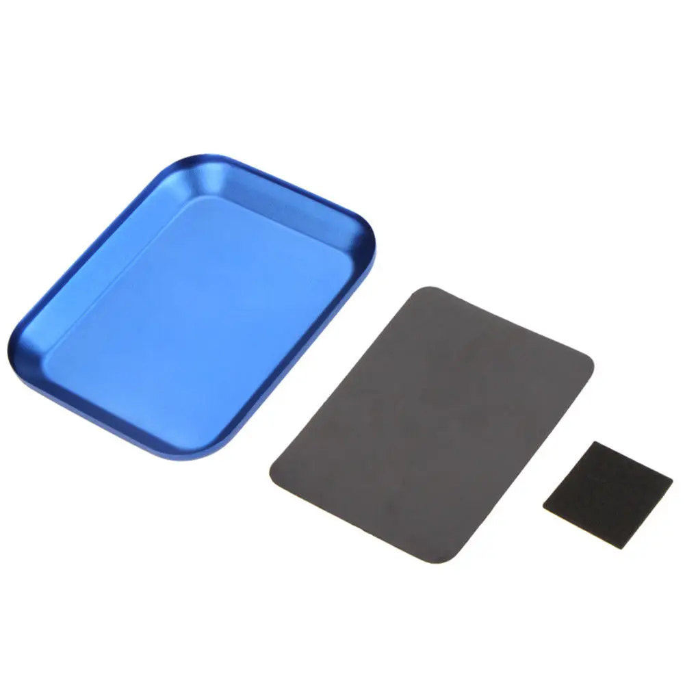 Nuttig Aluminium Schroef Lade Met Magnetische Pad Voor Rc Model Telefoon Auto Reparatie Tool