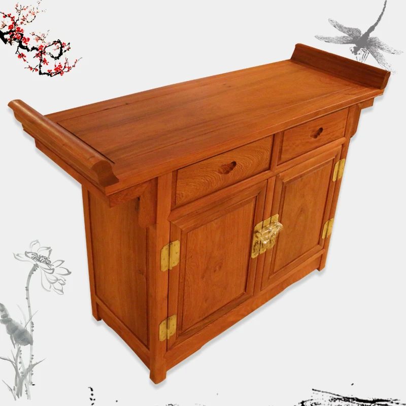 Myanmar pear / red wood furniture / antique furniture with plate sideboard bivalent kitchen / Rosewood second joint cabinet