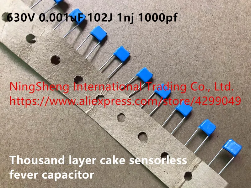 Original new 100% 630V 0.001uF 102J 1nj 1000pf thousand layer cake sensorless fever capacitor (Inductor)