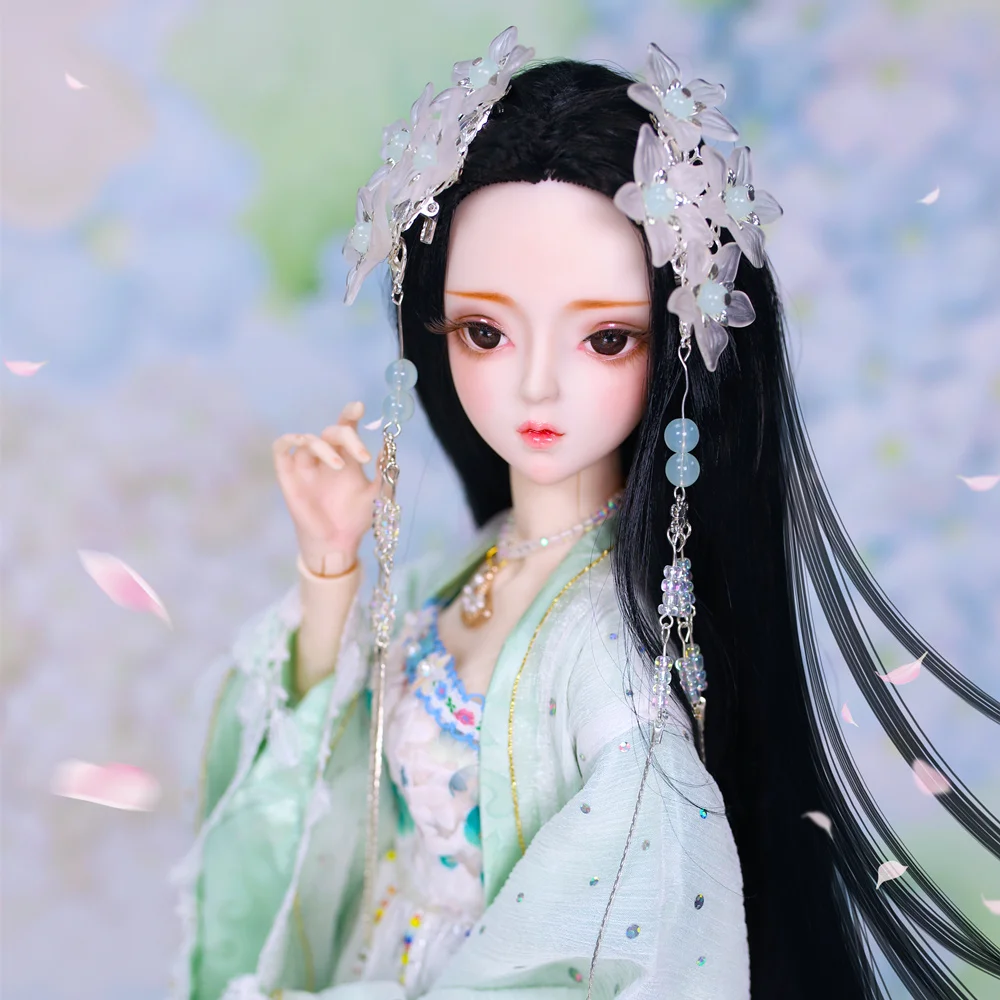 

1/3 BJD doll Joint Body Zi-Jin with makeup include outfit shoes hair and Gift box gift toys ICY,SD