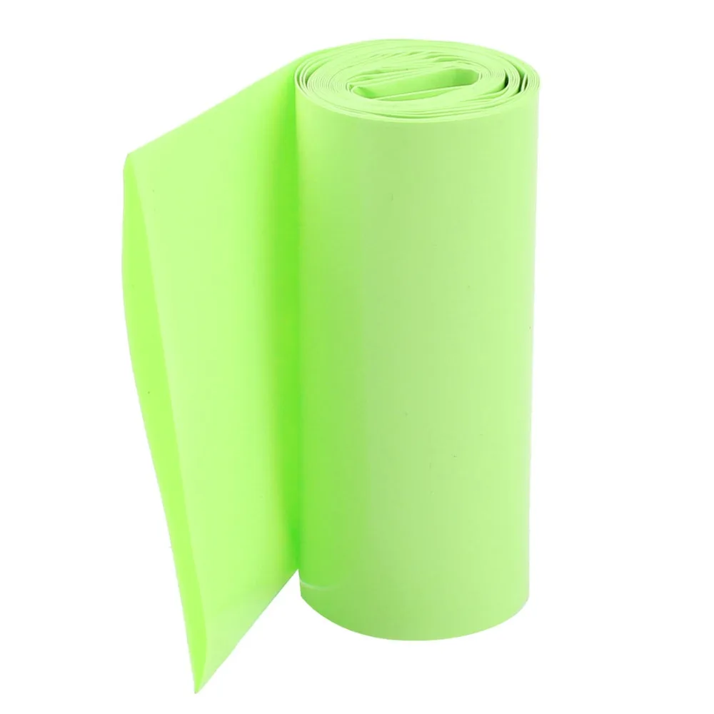 

2Meter Long 85mm Width Battery Heat Shrink Tube Light Green Wrap Cover Skin PVC Shrinkable Tubing Film Sleeves Insulation Sheath