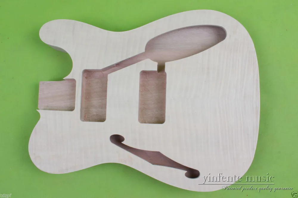 

New 1pcs Electric guitar Body Solid Body mahogany Flame Maple Veneer #867
