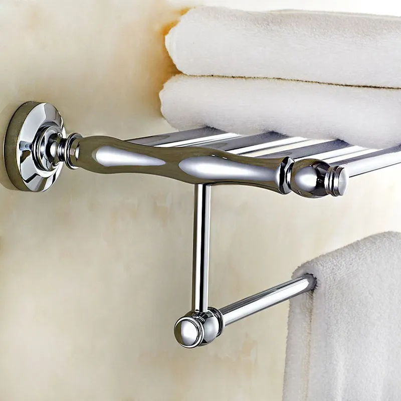 Bathroom Hardware Set Chrome Polished Toothbrush Holder Paper Holder Towel Bar Bathroom Accessories