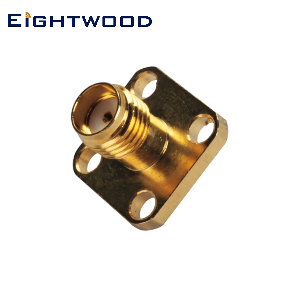 

Eightwood 5PCS SMA Jack Female 4 Hole Panel Mount with Solder Cup RF Coaxial Connector Adapter Straight New for Antenna Telecom