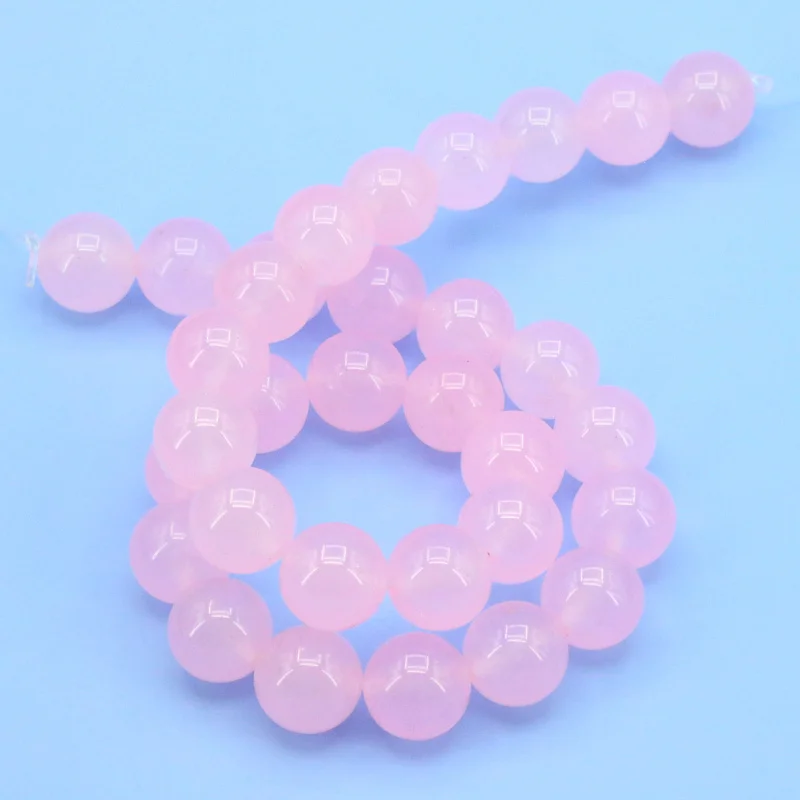 

Discounts!Powder chalcedony round shape 12mm loose beads 15" DIY stone hot sale suitable for jewelry making ornaments design