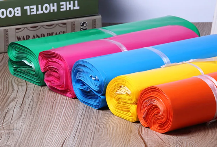 50Pcs Hot Poly Mailer Mailing Bags Color Express Packaging Envelope Bag Mailer Plastic Garments Boxes Shipping Bags