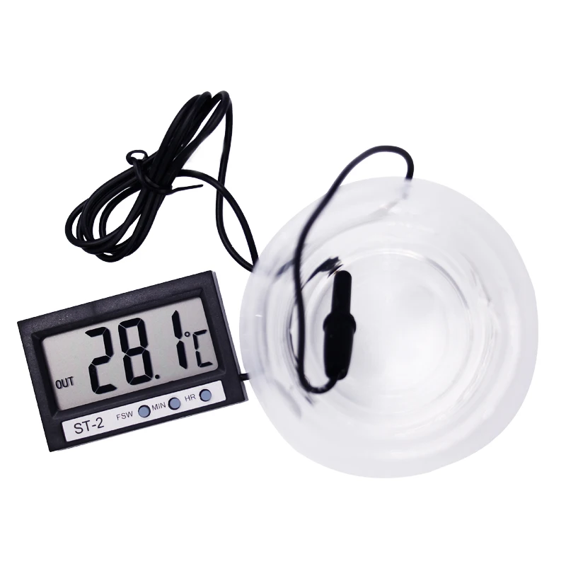 Indoor Convenient Temperature sensor probe in Out LCD Dual-Way Digital Thermometer & Clock thin shell portable temp tester 20%Of