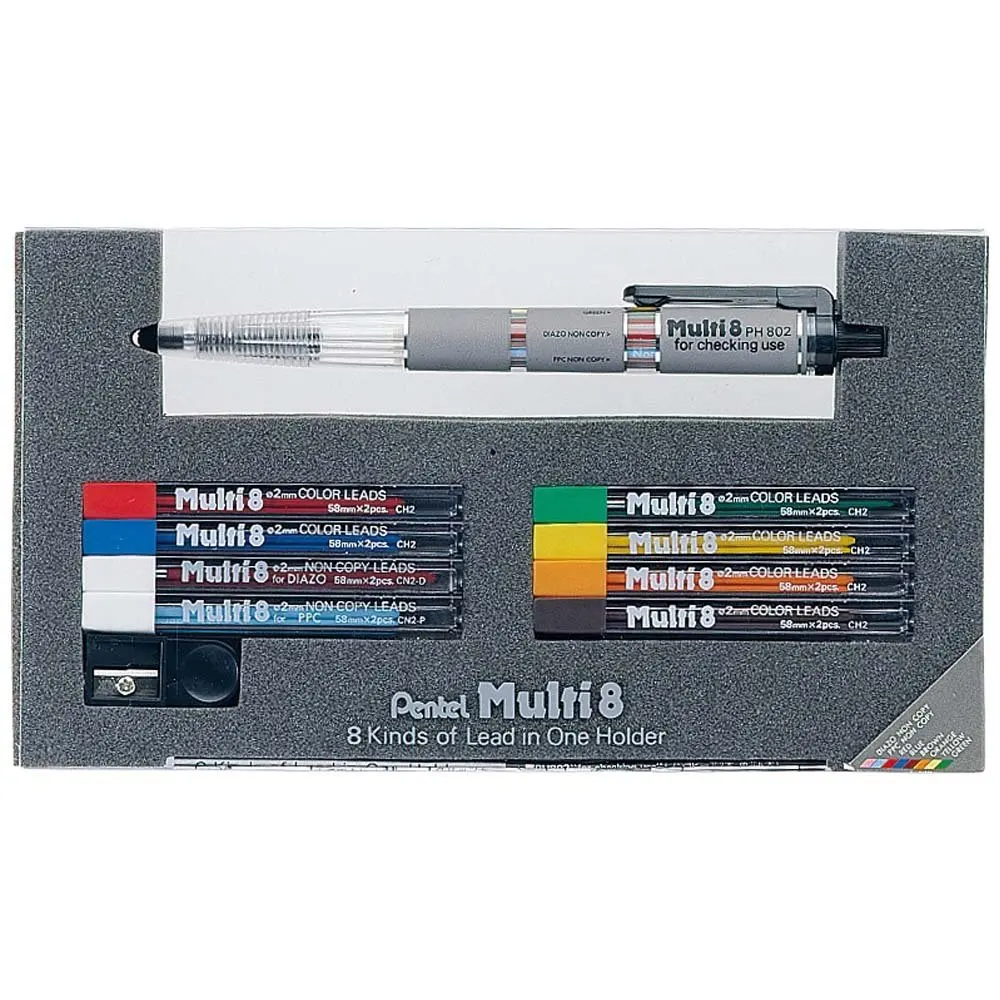 LifeMaster Japan Pentel Multi 8 Set Color Mechanical Pencil Color Pencil  PH802ST