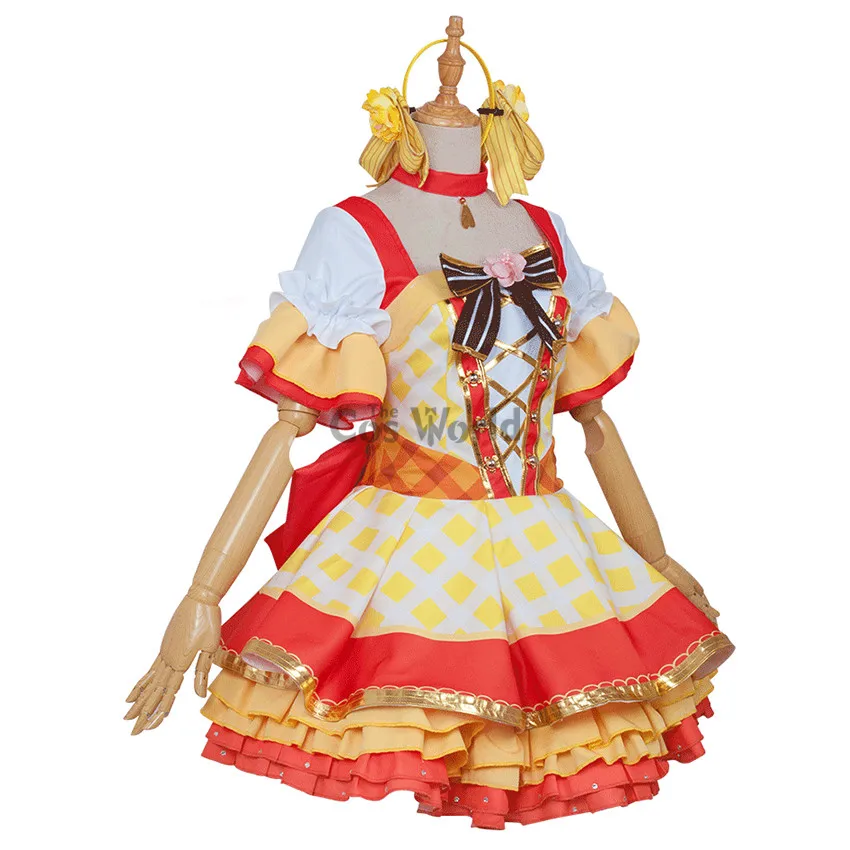 Love Live Hoshizora Rin Flower Bouquet Dress Uniform Outfit Anime Customize Cosplay Costumes image 2