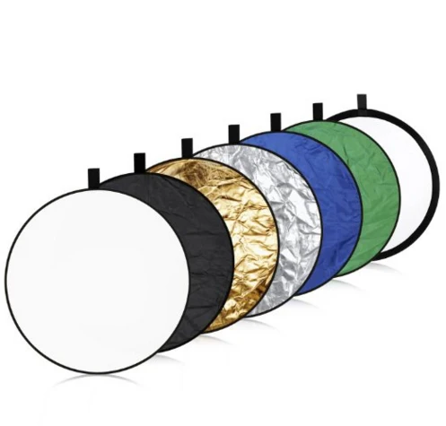 Reflector de luz plegable 7 en 1, 24 "/ 60cm, colorido, portátil, para estudio de fotografía, Disco Multi fotográfico