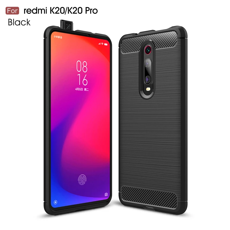 Wolfrule Case Xiaomi Mi 9T Pro Case Xiaomi 9T Shockproof Rubber Silicone Bumper Carbon Fiber Cover For Xiaomi 9T Pro Cover Case